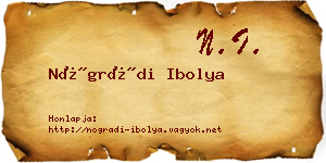 Nógrádi Ibolya névjegykártya